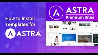 How to Import Astra premium Starter Templates Pro 2023