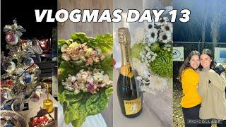 VLOGMAS DAY 13  hot yoga babas job offer tuna lettuce wraps holiday market kickball