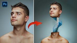 Photoshop Tutorial Men Stairs Neck Photo Manipulation in photoshop