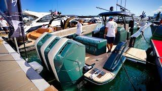 Miami Boat Show 2023 Docks  Craziness and Complete Walk Through 