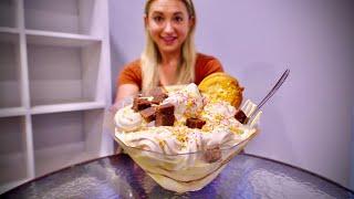 Last Girl Who Tried Only Ate 3 Spoonfuls  The 2.5kg Whipped Ice Cream Sundae Challenge