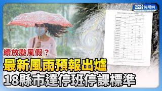 【山陀兒颱風襲台】續放颱風假？最新風雨預報出爐　18縣市達停班停課標準 @ChinaTimes