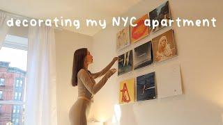 decorating my NYC apartment  MOVING VLOGS ep.2