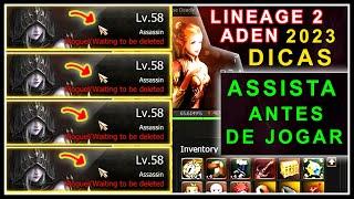 Lineage 2 Aden - Assista o Vídeo Antes de Iniciar no Jogo  Dicas Iniciantes  Update Assassin 2023