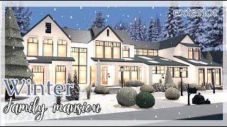 BLOXBURG  Winter Family House  House build  Roblox