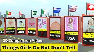 Things Girls Do But Dont Tell From Different Countries  Insane data