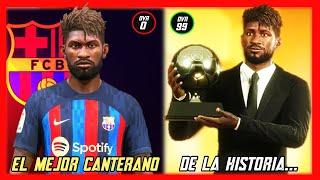 SIMULE LA CARRERA de UN CANTERANO RANDOM DEL BARCELONA en FIFA 23