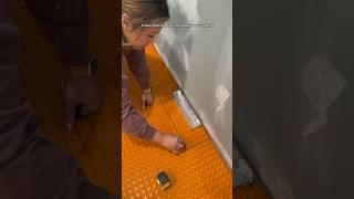 Bathroom Reno Part 17 Heated Floors Part One #diy #renovation #bathroomrenovation