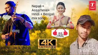  Nepali + Assamese + Hindi + Bengali mix song # Nonstop raj #arijitsingh song by# raj & Shreya