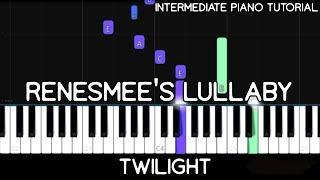 Twilight - Renesmees Lullaby Intermediate Piano Tutorial