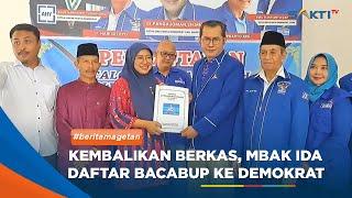 MAGETAN - Mbak Ida Daftar Di Demokrat Optimis Dapat Rekom Dari Sejumlah Partai