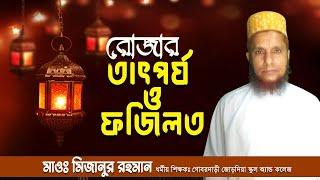 রোজার গুরুত্ব ও ফজিলত  মাওলানা মিজানুর রহমান  Rojar Fozilot o grurutto  Mizanur Rahman