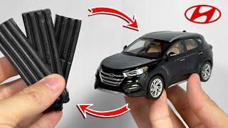 Making a Hyundai Tucson from plasticine in 8 minutes with your own hands