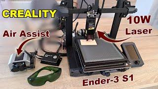 Creality 10W laser module for Ender-3 3D printers Falcon - tested with Air Assist kit