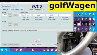 VW Golf 5 VCDS-VAG Brake pump bleeding