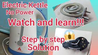 How To Repair Electric kettle HANABISHI NO POWER  step by step tutorial best for beginners