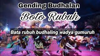 Gendhing Budhalan-Boto Rubuh Jaranan Lirik️