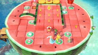 Super Mario Party Partner Party #2159 Watermelon Walkabout Pom Pom & Diddy vs Goomba & Monty Mole