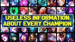 Useless Information About EVERY League of Legends Champion Pt.4