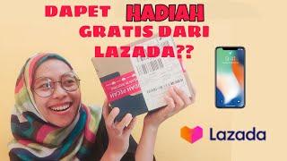 GRATIS  UNBOXING HADIAH DARI LAZADA