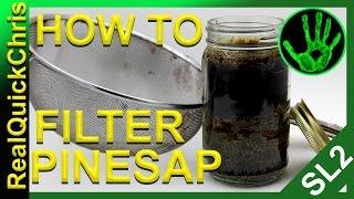 Pine tree sap filtering an easy how. you can use it for diy fatwood