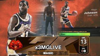 OFFICIAL NBA 2k23 REPLICA BUILDS - MAGIC JOHN REPLICA BUILD NBA 2K23 MAGIC BUILD