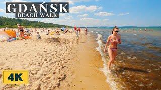 POLAND - GDAŃSK BRZEŹNO BEACH WALK 4K