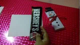 MUÑECO DE NIEVE CON CHOCOLATE regalo navideño original y economico