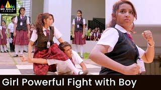 Girl Powerful Fight with Boy  Mikhael  Reba Monica  Latest Kannada Movie Scenes  #SriBalajiVideo