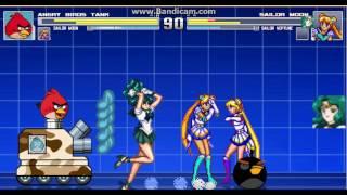 Angry Birds Tanksailor moon team arcade