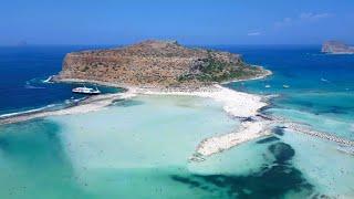 Welcome to Paradise Balos the most famous and most photographed beach in Crete Greece - 4k GoPro