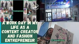 A Day In The Life Of A Content Creator and Fashion Desiger  Day In My Life In Lagos