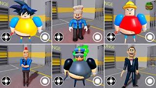 Playing As All MORPHS in Barrys Prison Run - Goku Barry Anime Barry Mr Funny Siren Papa Roblox