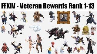 FFXIV Veteran Rewards Rank 1-13