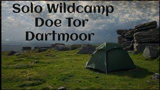 Solo camp on Doe Tor  Dartmoor