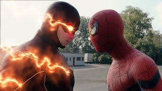 SPIDER-MAN PS4 FIGHTS THE FLASH vs GRODD vs SPIDER-MAN MILES MORALES vs SUB-ZERO FIGHT SCENE