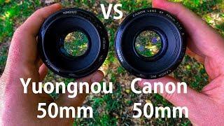 Обзор Canon 50mm 1.8  vs Yongnuo 50mm f1.8