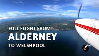 4K ATC Full flight from Alderney The Channel Islands to Welshpool Wales