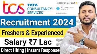 TCS Recruitment 2024  Freshers  How To Get Job In TCS  TCS Work From Home Jobs  Online Jobs