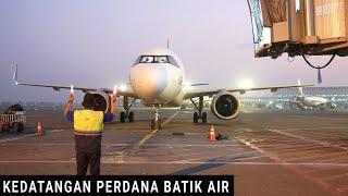 Kedatangan Perdana Pesawat Batik Air Rute Baru Perth - Jakarta di Bandara Soekarno-Hatta