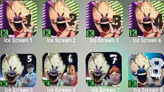 Ice Scream 1 2 3 4 5 6 7 8 - Full Gameplay  Ice Scream 8 Update