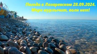 Погода в Лазаревском 28.09.2024. Море мурлычитЛАЗАРЕВСКОЕ СЕГОДНЯСОЧИ.