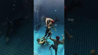 This extreme sport looks more like fighting underwater  UNDERWATER TORPEDO LEAGUE