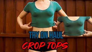 Crop Top Try On Haul from Thrift Shop 2020