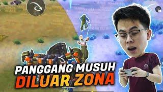 NGAKAK PARAH  PANGGANG MUSUH DILUAR ZONA SAMPE MUSUH MINTA DAMAI WKWKWK - PUBG MOBILE INDONESIA