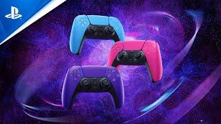 New DualSense Controllers Starlight Blue Galactic Purple and Nova Pink  PS5