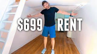 Living Cheap - Tiny NYC Apartment Tour $699month Micro Studio