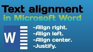 Aligning text right left and center