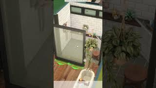 Custom Glass Walk-In Shower Sims 4 Quick Tips Build Tutorial & Hacks #Shorts #Shorts28