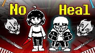 No Heal Undertale Last Breath x No More Deals - Sans and Chara fight